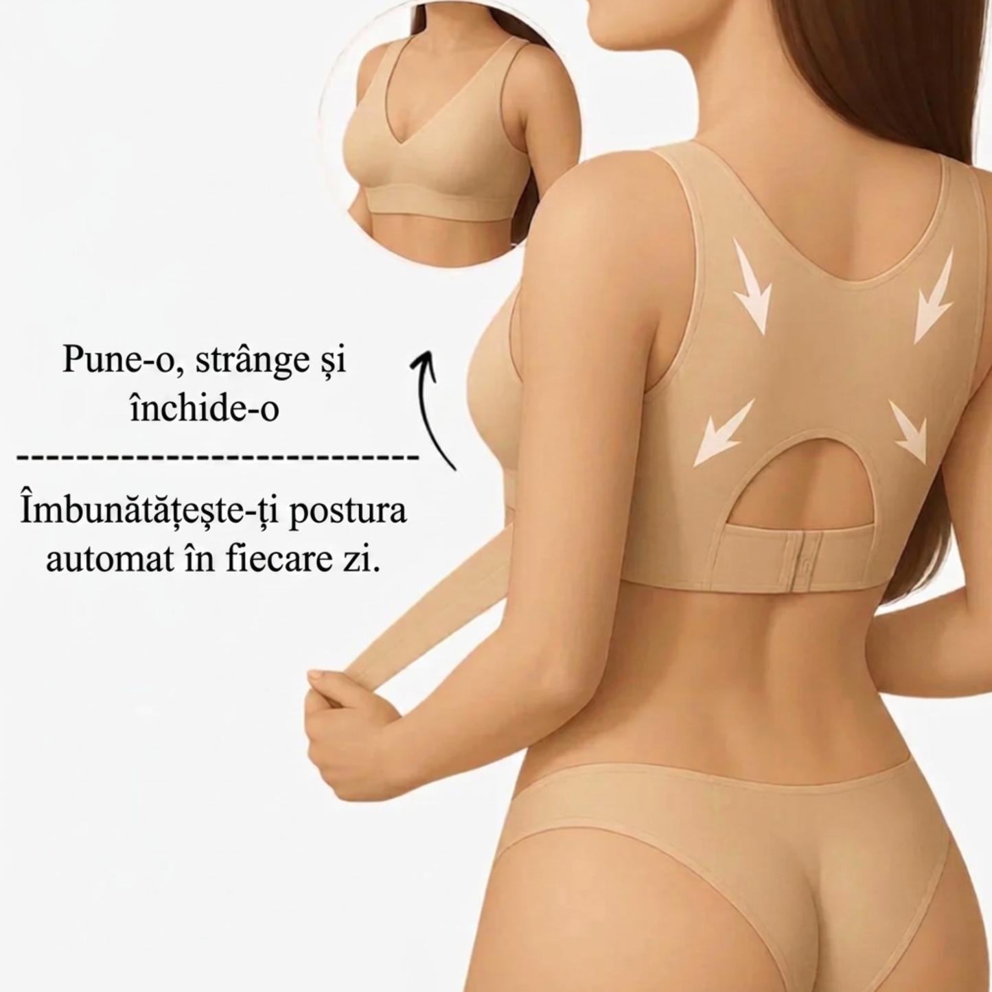 Orthopedra Sutien Postural - detaliu curele reglabile pentru fixare