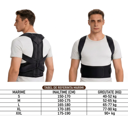 Orthopedra Spine, material respirabil, pentru dureri de spate si postura incorecta
